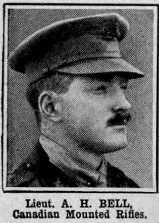Bell A H Lt Canadian Mounted Rifles