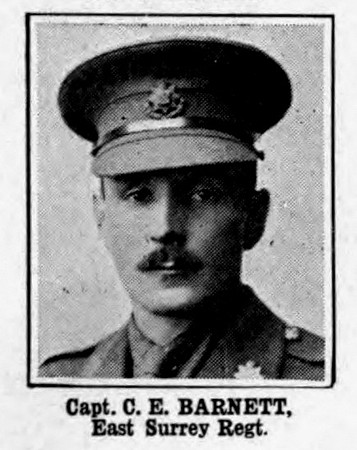 Barnett C E Captain East Surrey Regiment