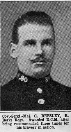 Beesley G Coy Sergt Major DCM Royal Berkshire Regiment