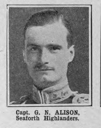Alison G N Captain Seaforth Highlanders