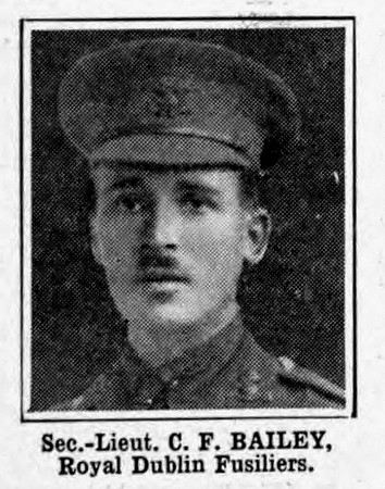 Bailey C F 2nd Lt Royal Dublin Fusiliers