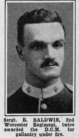 Baldwin R Sergt DCM 2nd Worcestershire Regiment