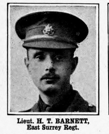 Barnett H T Lt East Surrey Regiment
