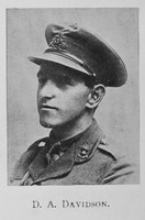 Davidson D A 2nd Lt Royal Garrison Artillery