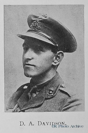 Davidson D A 2nd Lt Royal Garrison Artillery