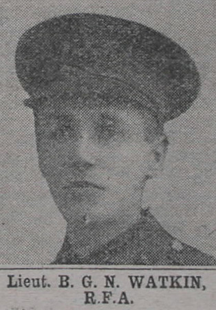 Watkin B G N Lt RFA The War Illustrated