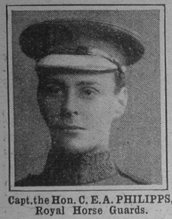 Phillips C E A Captain The Hon Royal Horse Guards The War Illustrated 12th Jun 1915