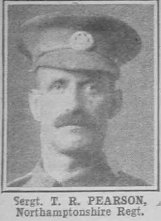 Pearson T R Sergt DCM Northants Regt The War Illustrated 14th Aug 1915