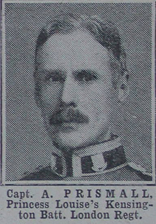Prismall A Captain 13th London Regt The War Illustrated 17th Apr 1915
