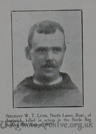 Lund W T Sergt 6th Loyal North Lancs Regt Craven Roll Of Honour