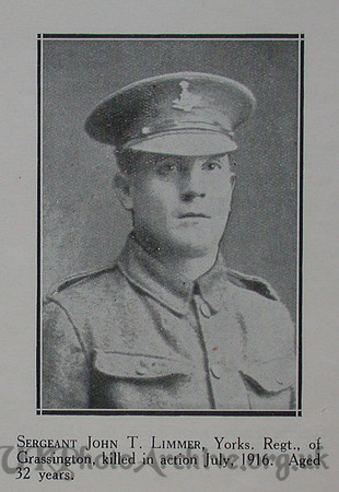 Limmer J T Sergt 8th Yorkshire Regt Craven Roll Of Honour