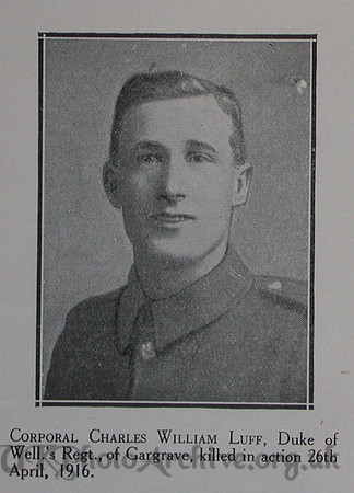 Luff C W Cpl 9th West Riding Regt Craven Roll Of Honour