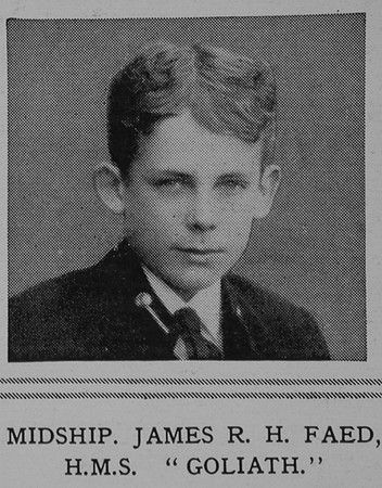 Faed J R H Midshipman HMS Goliath Royal Navy The Illustrated London News 29th May 1915