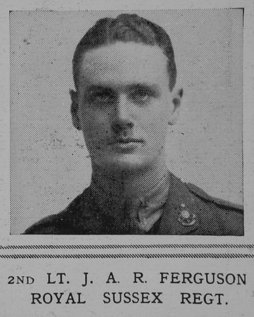 Ferguson J A R 2nd Lt Royal Sussex Regiment The Illustrated London News 29th May 1915