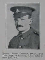 Earnshaw K Sergt 10th West Riding Regt Craven Roll Of Honour