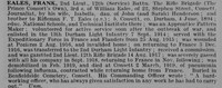 Eales F 2nd Lt 12th Rifle Brigade