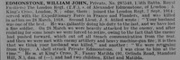 Edmonstone W J Pte 283549 4th London Regiment