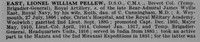 East L W P Brevet Col DSO Royal Artillery Obit Part 1