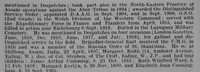 East L W P Brevet Col DSO Royal Artillery Obit Part 2