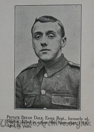Dale B Pte 2nd Essex Regt Craven Roll Of Honour