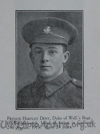 Dent H Pte 8th West Riding Regt Craven Roll Of Honour