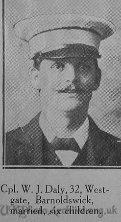 Daly W J Senior Reserve Attendant M10072 H.M.H.S. Rohilla Royal Navy Craven Roll Of Honour