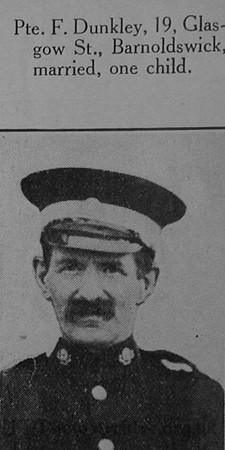 Dunkley F Junior Reserve Attendant M10073 H.M.H.S. Rohilla Royal Navy Craven Roll Of Honour