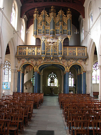 Interior View All Saints Church Carshalton Surrey