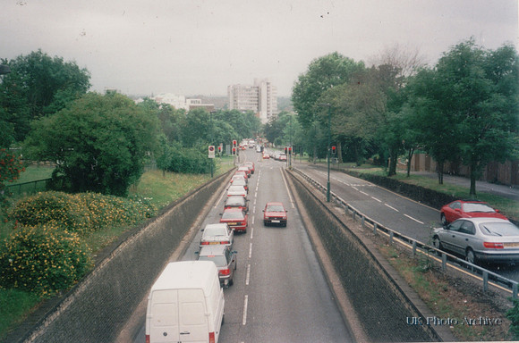 The View From Angel Bridge Looking Towards Sutton 1990s