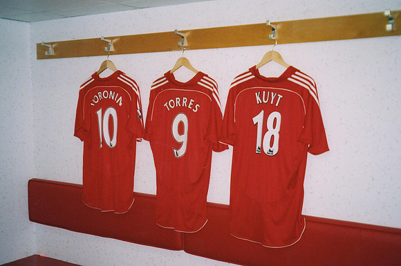The Players Changing Room Anfield 2008 2