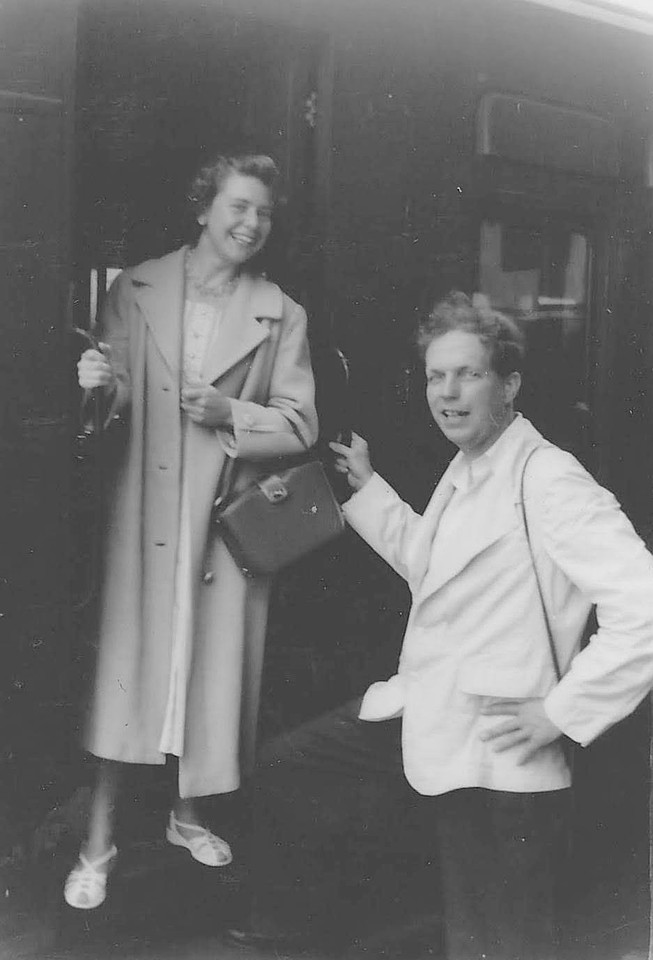 Boarding A Train At Westerham Kent 1950s