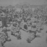 British Soldiers At Naauwpoort Before Their Victorious March To Rensburg South Africa 1900