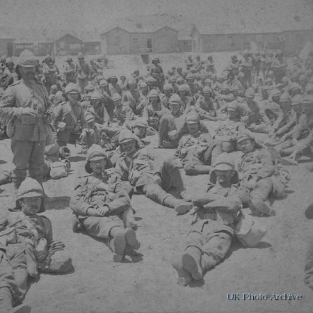 British Soldiers At Naauwpoort Before Their Victorious March To Rensburg South Africa 1900