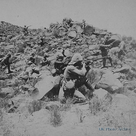 The Warwickshire Regiment Skirmishing With Boers Near Weppener