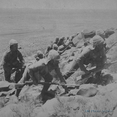 The Worcesershire Regiment Charging A Kopie Near Norvals Pont South Africa 1901