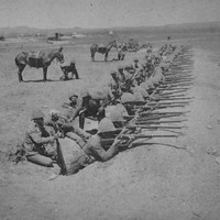 Royal Munster Fusiliers Lining The Trenches On A Boer Alarm 1901