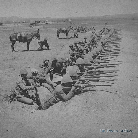 Royal Munster Fusiliers Lining The Trenches On A Boer Alarm 1901