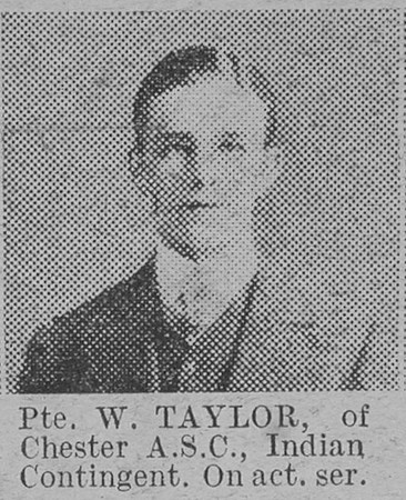 Taylor W Pte Army Service Corps The Vivid 13th Feb 1915