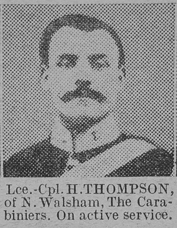 Thompson H LCpl 1153 6th Dragoon Guards (Carabineers) The Vivid 13th Feb 1915