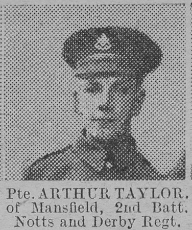Taylor A Pte 2nd Notts And Derby Regiment The Vivid 6th Feb 1915
