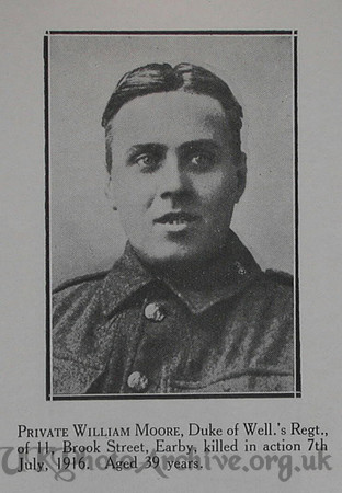 Moore W Pte West Riding Regt Craven Roll Of Honour