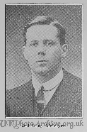 McIntyre J C 2nd Lt 2nd Yorkshire Regiment