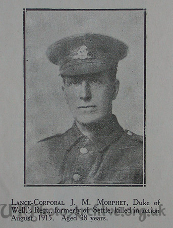 Morphet J M LCpl 6th West Riding Regt Craven Roll Of Honour
