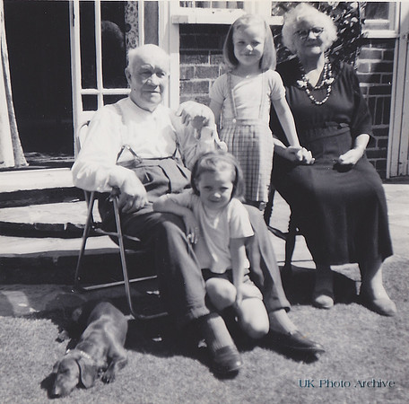 In The Back Garden Of 8 Whitehall Road, Evington, Leicester August 1963.