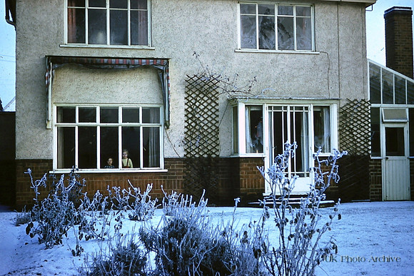 The Back Of 8 Whitehall Road, Evington Leicester 1963