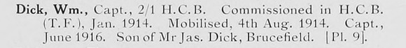 Dick W Captain HCB Photo Available Plate 9