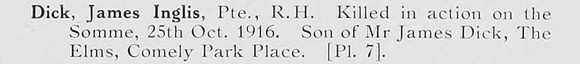 Dick J I Pte Black Watch Photo Available Plate 7