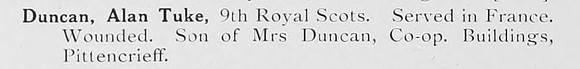 Duncan A T 9th Royal Scots