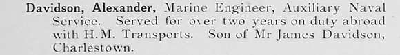 Davidson A Marine Engineers Auxiliary Naval Service
