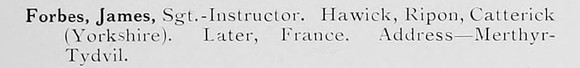 Forbes J Sergt Instructor